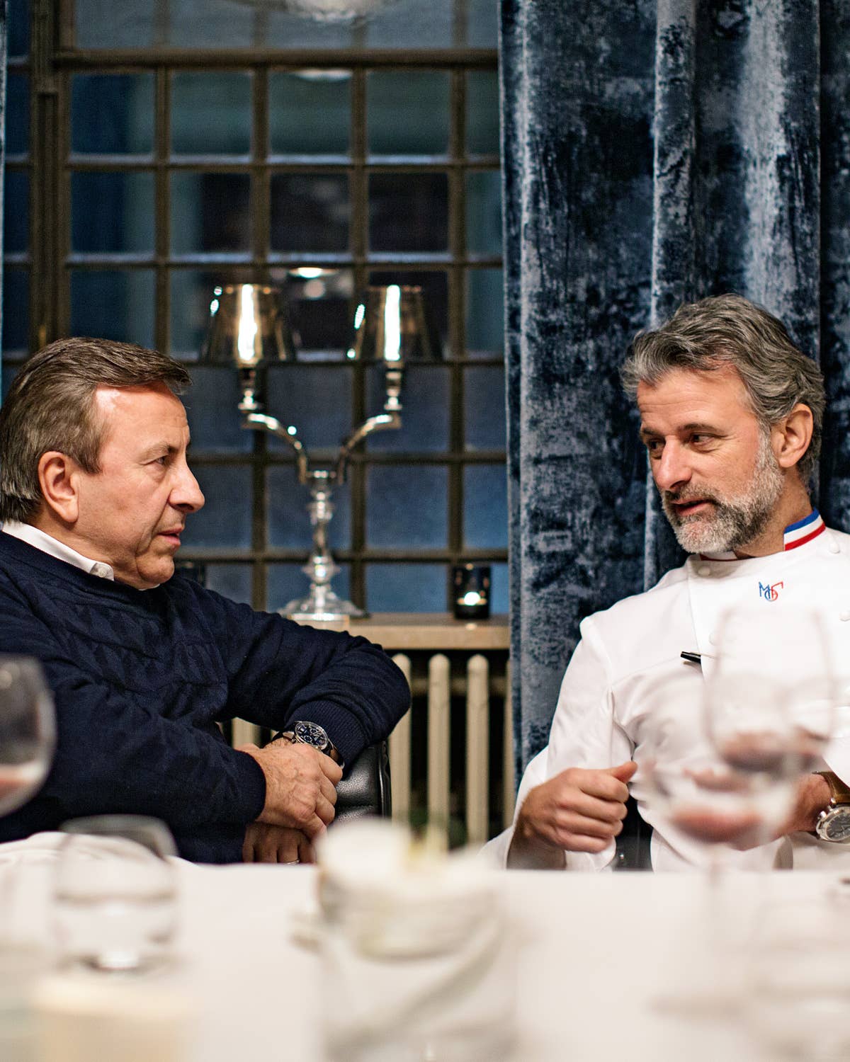 Chefs Daniel Boulud and Mathieu Viannay