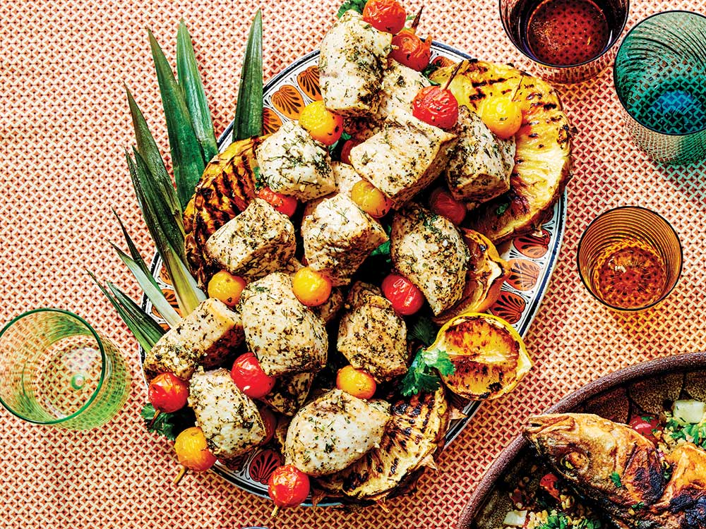 Galilee-Style Grilled Fish Kebabs