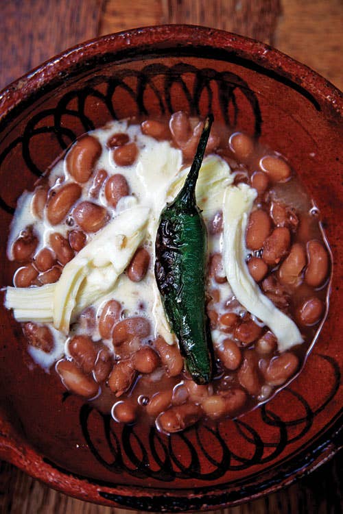 stewed mexican beans