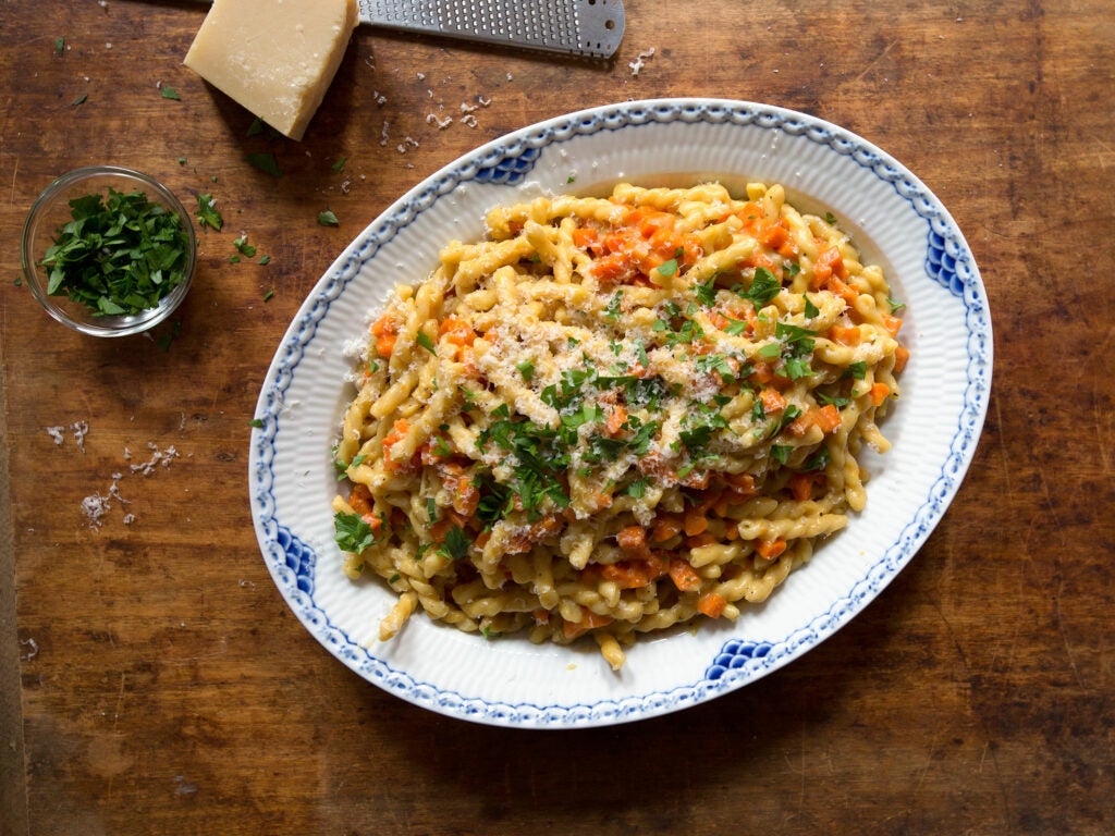 Pasta with Carrots, Risotto-Style