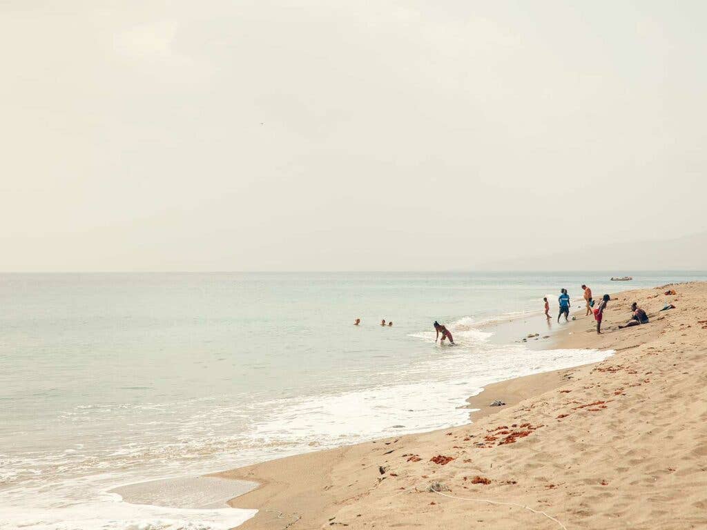 beach outside Saint-Pierre