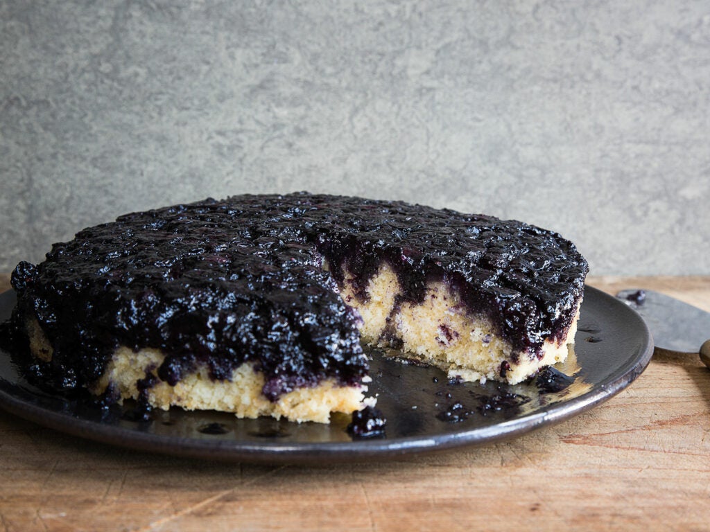 Blueberry Upside Down Cake