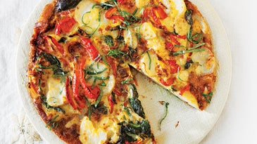 Potato, Spinach, and Red Pepper Frittata