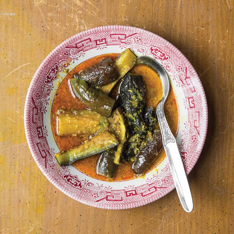 Khayan Thee Hnut (Burmese Eggplant Curry)