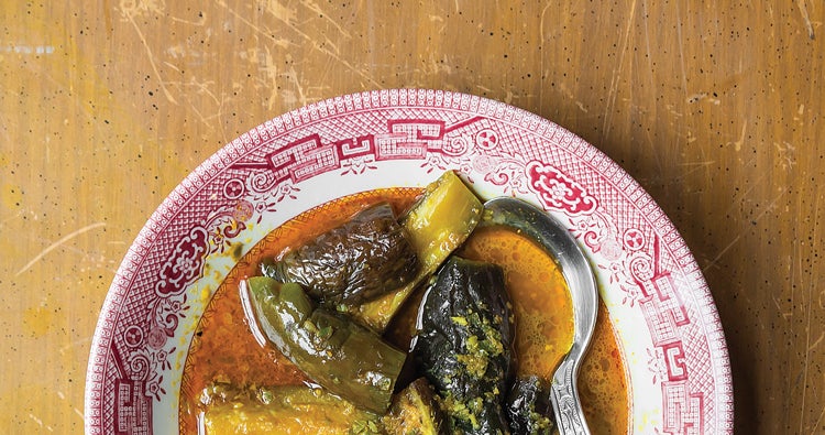 Khayan Thee Hnut (Burmese Eggplant Curry) | Saveur-image