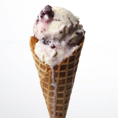 Sweet Corn and Black Raspberry Ice Cream