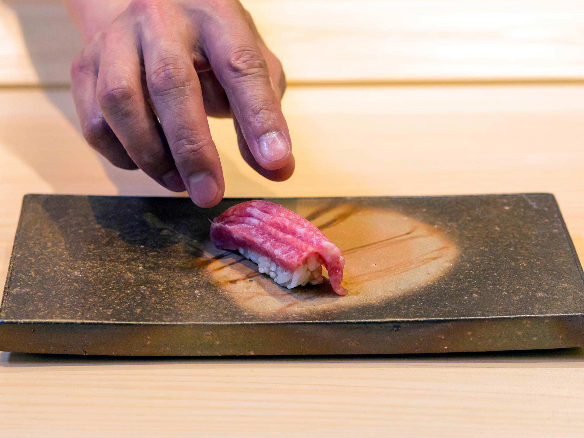 Golden eye snapper Nigiri, Omakase, Sushi