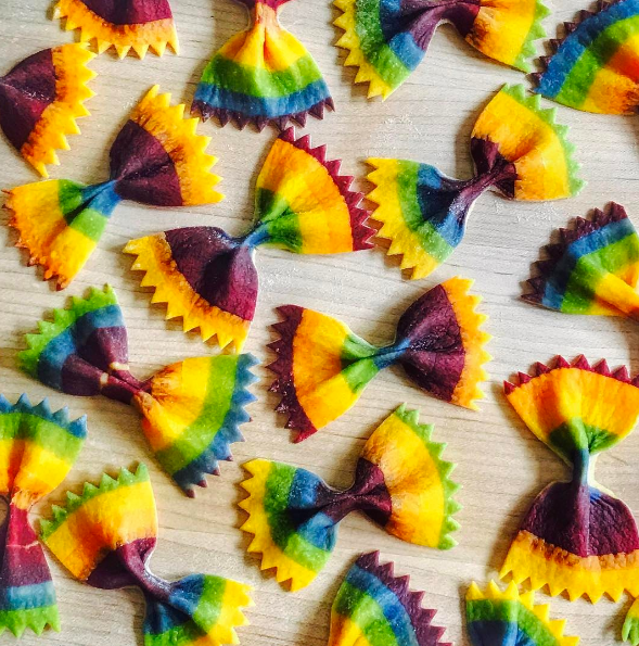 Meet the Instagrammer Turning Pasta Into Rainbow Art
