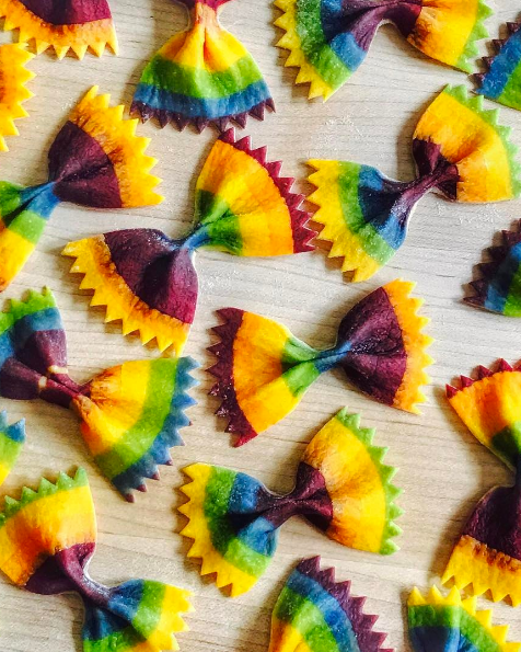 Meet the Instagrammer Turning Pasta Into Rainbow Art