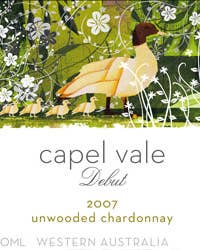 Capel Vale, Western Australia “Debut” Unwooded Chardonnay 2007