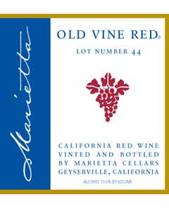Marietta Cellars, California Old Vines Red Lot # 44