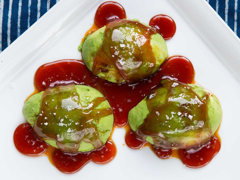 Avocado with Salted Caramel