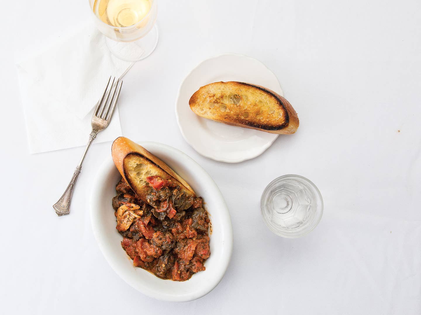 Spicy Tomato-Braised Snails with Mint (Lumache alla Romana)