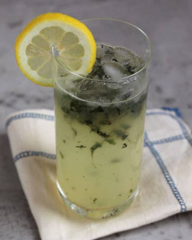 Lemon Basil Blossom Cocktail