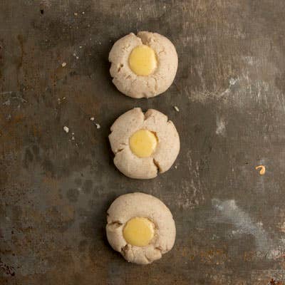 Brown Butter Thumbprints with Lime Curd