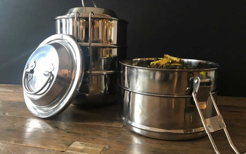 Traditional Indian 3-Tier Tiffin