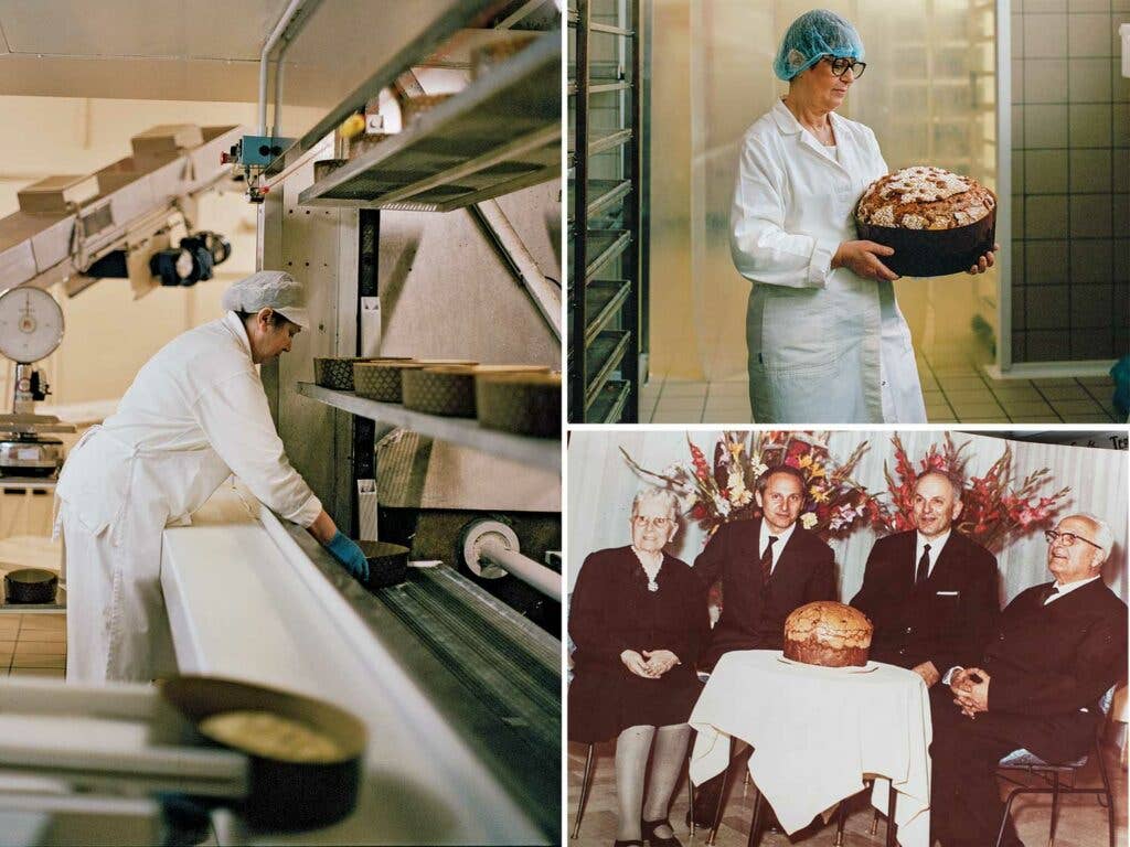 Panettone factory and employees