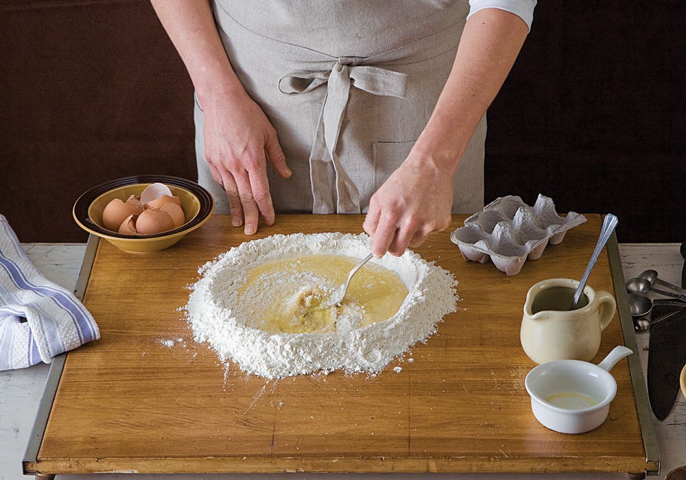 making brown butter pasta