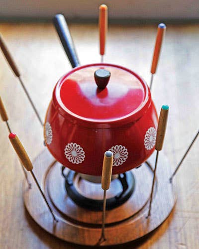 Quistgaard Dansk Kobenstyle Red Vintage Fondue Pot, Made in