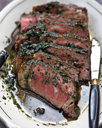 Steak with Herb Sauce (Bistecca con Salsa delle Erbe)