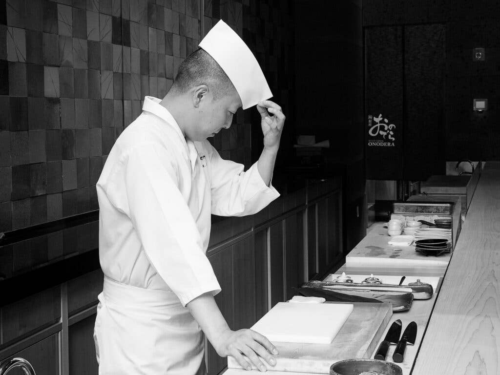 Chef Masaki Saito at Sushi Ginza Onodera.