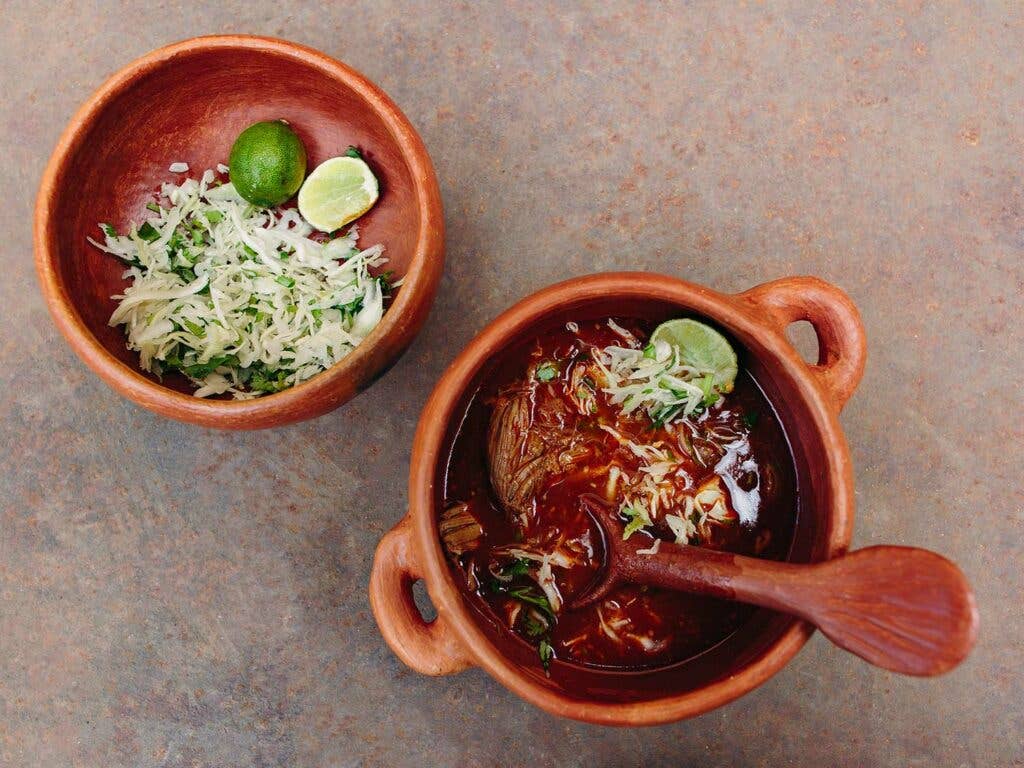 A bowl of breakfast barbacoa