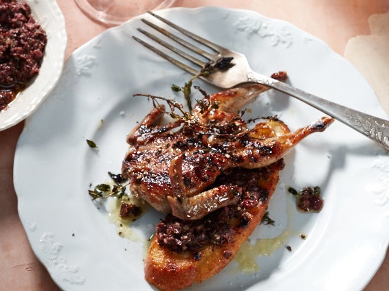 Grilled Quail With Tapenade Toasts Saveur