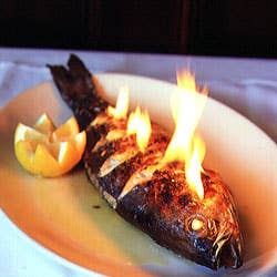 Baked Striped Bass with Fennel and Pernod