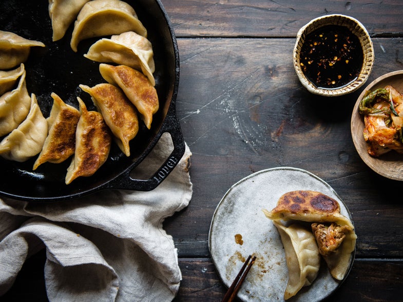 Pork and Kimchi Potstickers