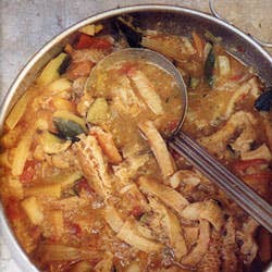 Trippa alle Verdure (Stewed Tripe with Vegetables)