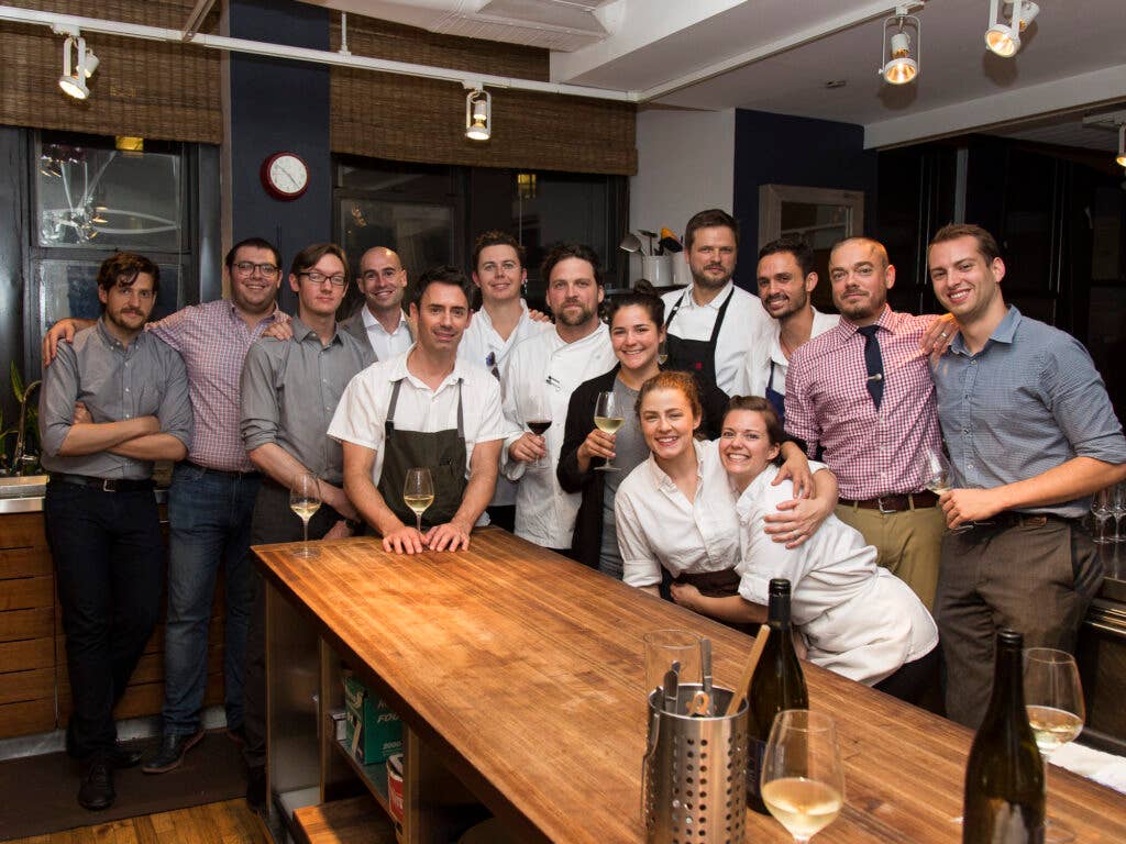 Team *Italienne* gets together after a successful Saveur Supper