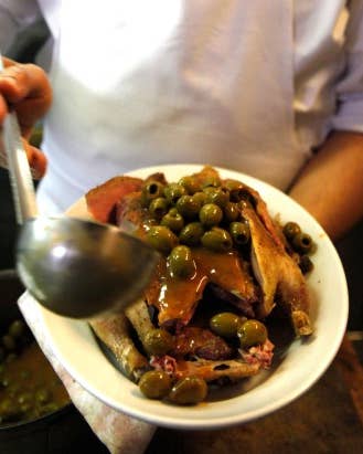 Canard aux Olives (Roast Duck with Olives)