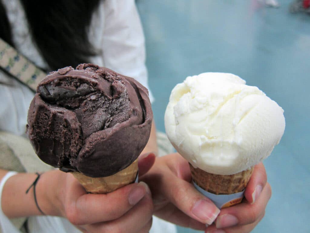 Açaí and Cupuaçu ice cream