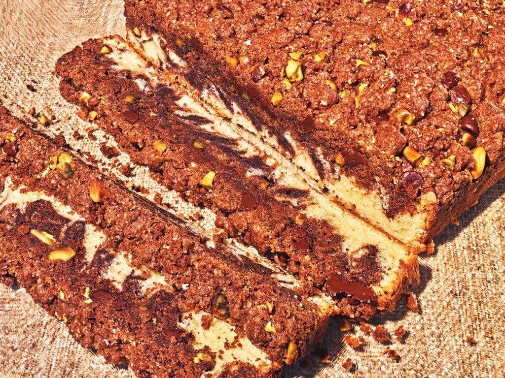 Chocolate-Pistachio Crumb Cake