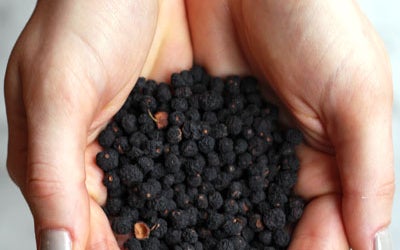 black peppercorns