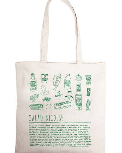 Illustrated Grocery Totes
