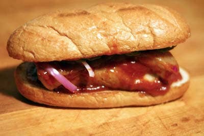 Barbecue Pork Belly Sandwich