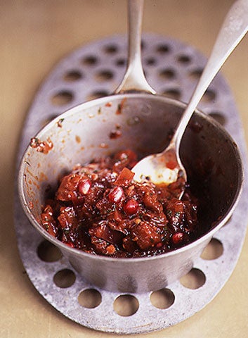 Eggplant Pomegranate Relish