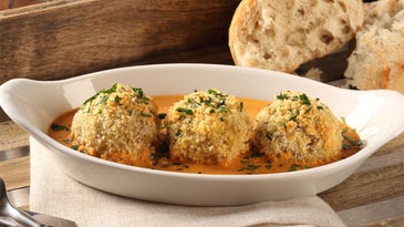 Breaded Veal Meatballs with Vodka Sauce