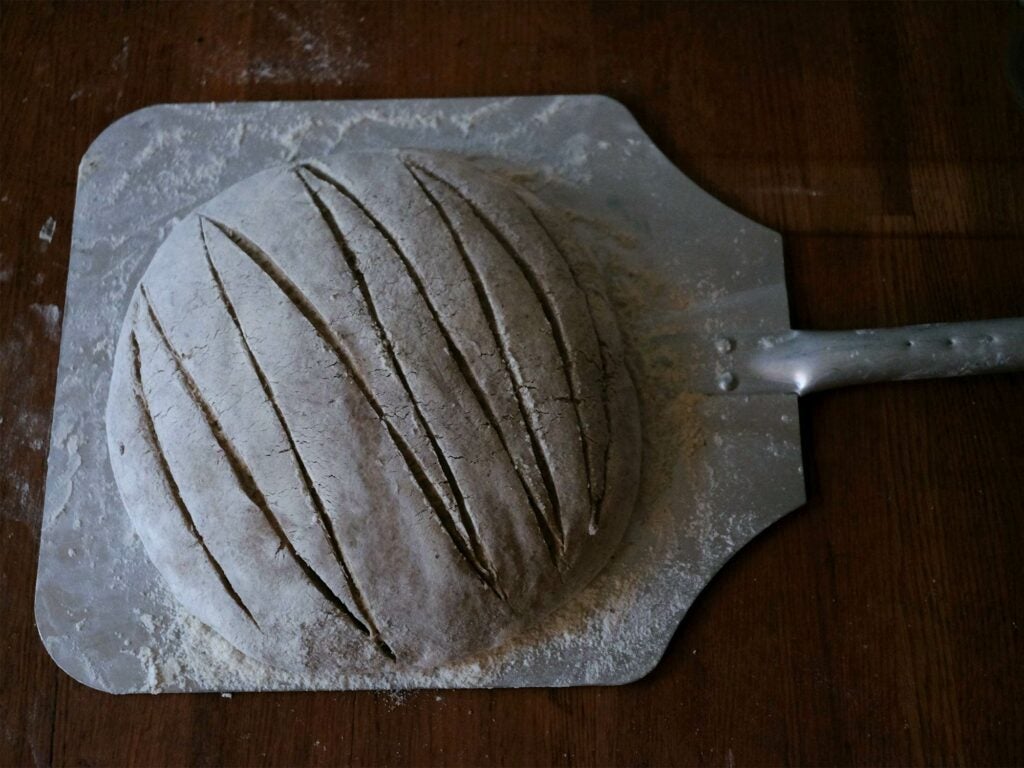 mixed flour miche bread