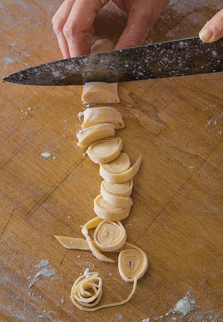 making brown butter pasta