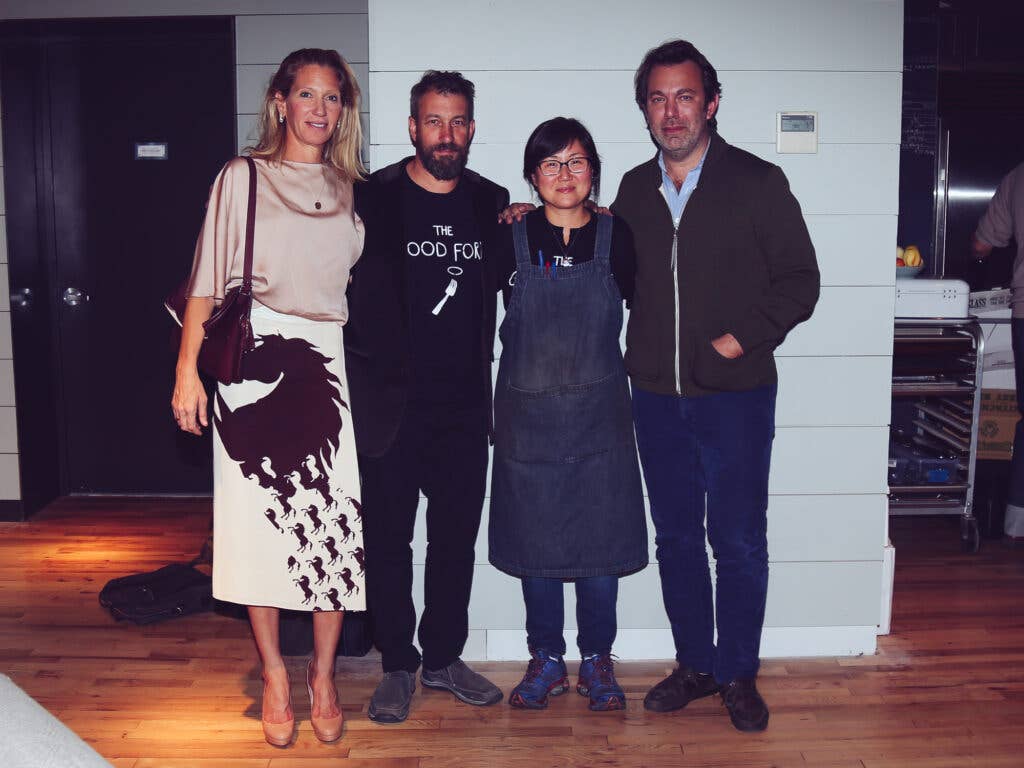 Brandon Holley, Ben Schneider and Sohui Kim, and Saveur Editor in Chief Adam Sachs