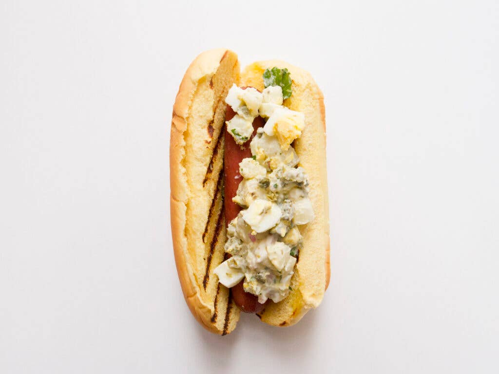 Potato Salad Hot Dog