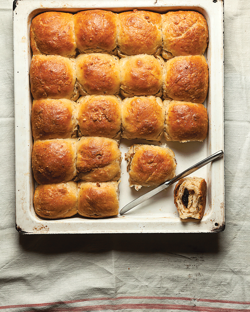 Hungarian Rolls with Cracklings and Prune Jam