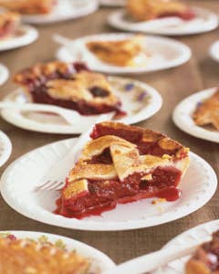 Lattice-Top Red Raspberry Pie
