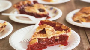 Lattice-Top Red Raspberry Pie