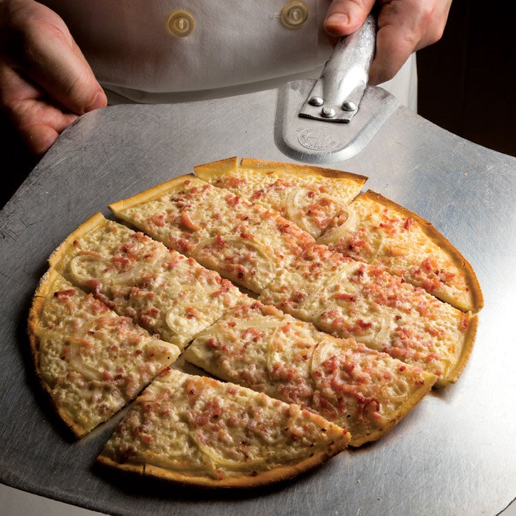 Tarte Flambee (Alsatian Bacon and Onion Tart)