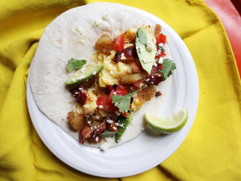 Simple Weeknight Meal, Breakfast Taco