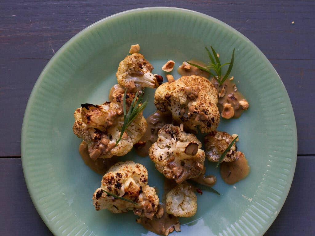 Roasted Cauliflower with Coffee Sauce