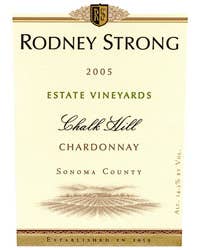 Rodney Strong, Sonoma County (California) Chardonnay “Chalk Hill” 2005